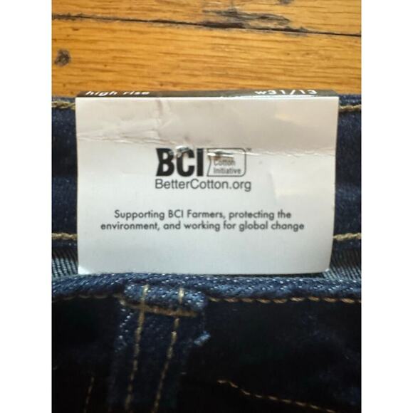 New Vanilla Star High Rise Wide Leg Flare Jeans sz 13 Waist 31 Dark Wash Denim - Picture 4 of 12